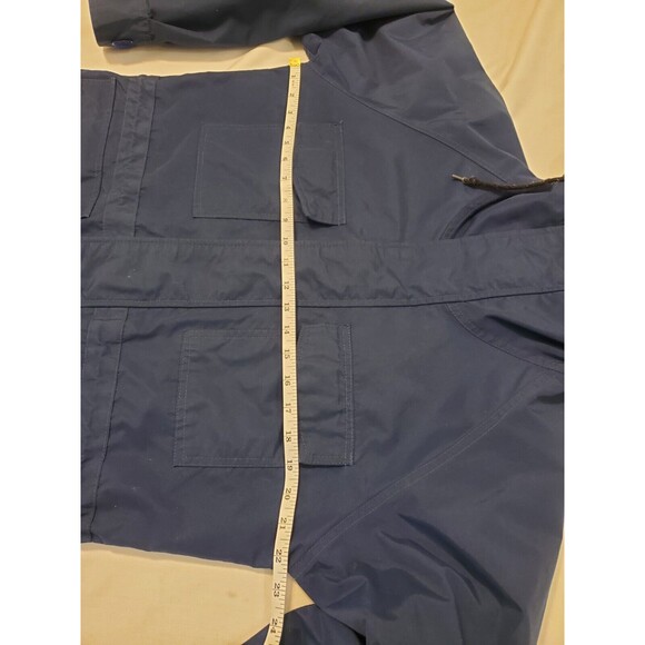 Vtg Cabelas Gore Tex Jacket Mens M Waterproof Hooded Blue Coat Zip Up Outdoor - Picture 7 of 8